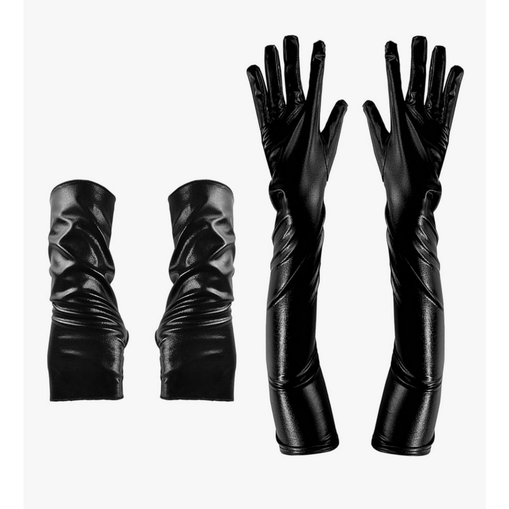 Faux Leather Gloves